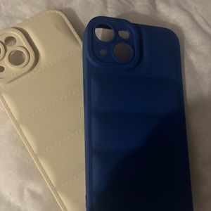 Blue and Beige Phone Cases Iphone 14 (2)